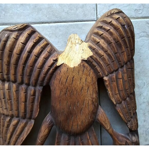 African Solid Wood Carved Art Wall Decoration Folk Art Tribal Mask - Picture 5 of 5